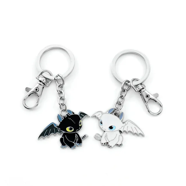 Metal Toothless Night Fury Keychain Toys How To Train Your Dragon 3