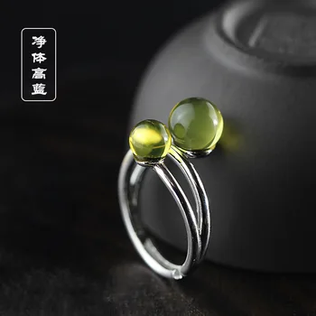 

S925 silver jewelry blue net high fashion lady Mexico blue ring