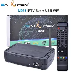 Satxtrem M968 IP ТВ HD Декодер каналов кабельного телевидения OTT Интернет ТВ коробка Mag поле H.265 1080 P + USB Wi-Fi Mag250, Mag254, Mag256 Сталкер Media Player