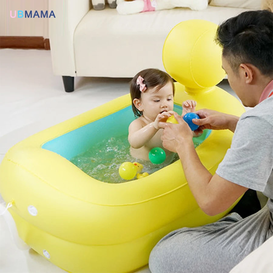 Красный краб желтая утка с утолщенным материалом для ребенка надувная Ванна детский бассейн