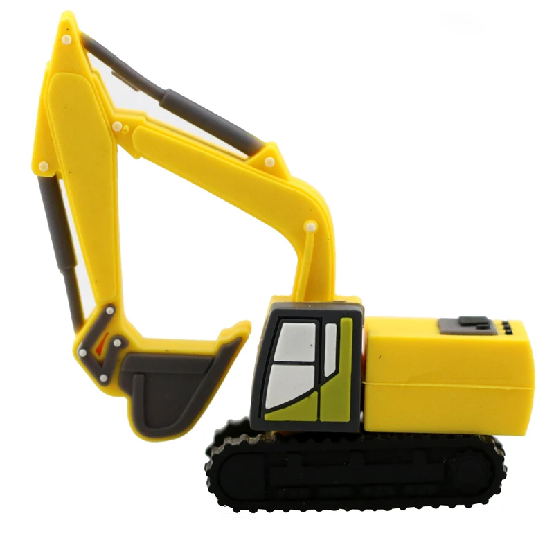 font b usb b font flash disk 4gb 8gb 16gb 32gb 64gb Excavators truck cartoon