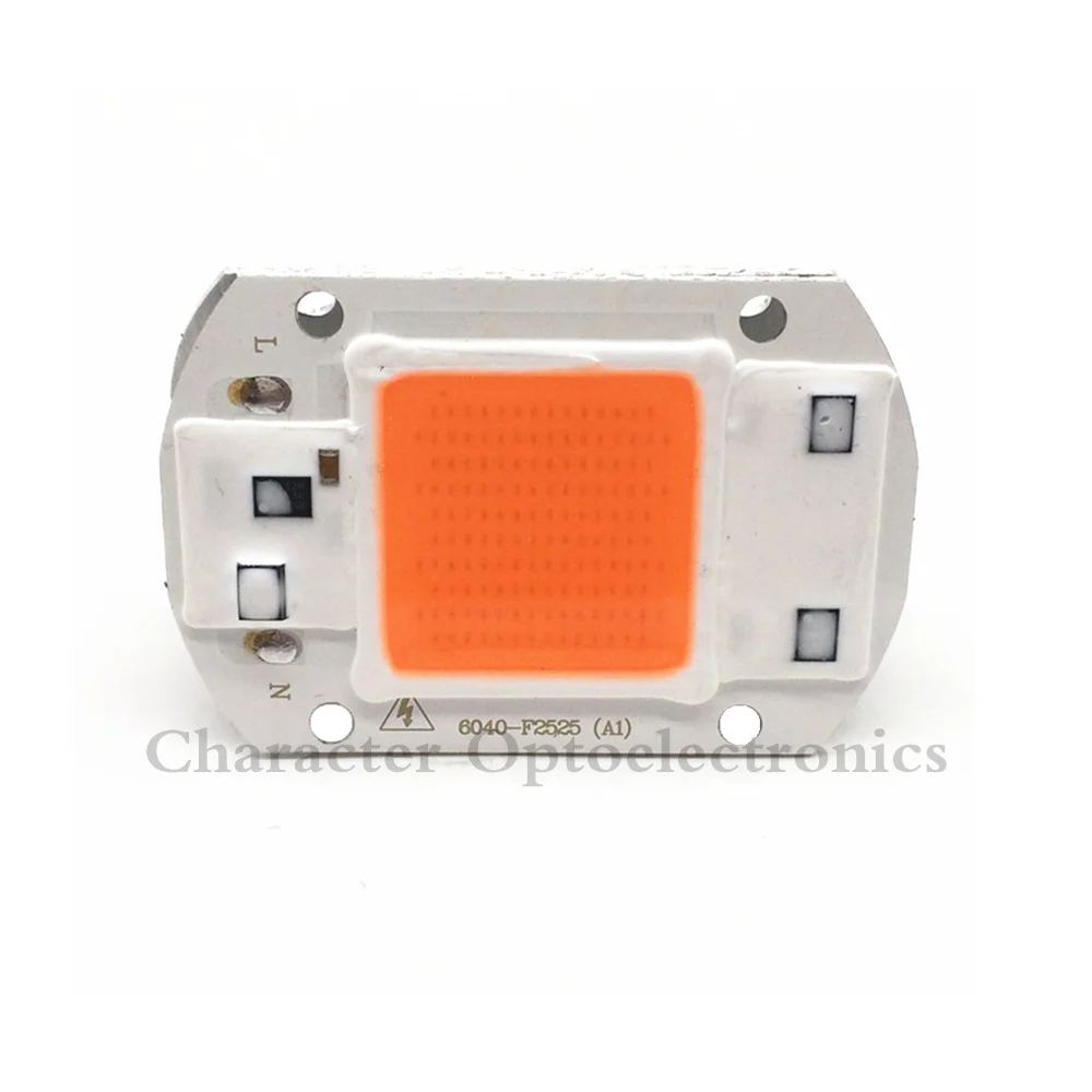 

10pcs AC220v real full spectrum 380-840nm indoor instead sunlight actual Power 50W DIY led grow light chip