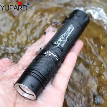 

YUPARD White Light Led Diving diver 50m Flashlight XM-L T6 led Torch Brightness Waterproof underwater lamp Torch 1000LM lantern