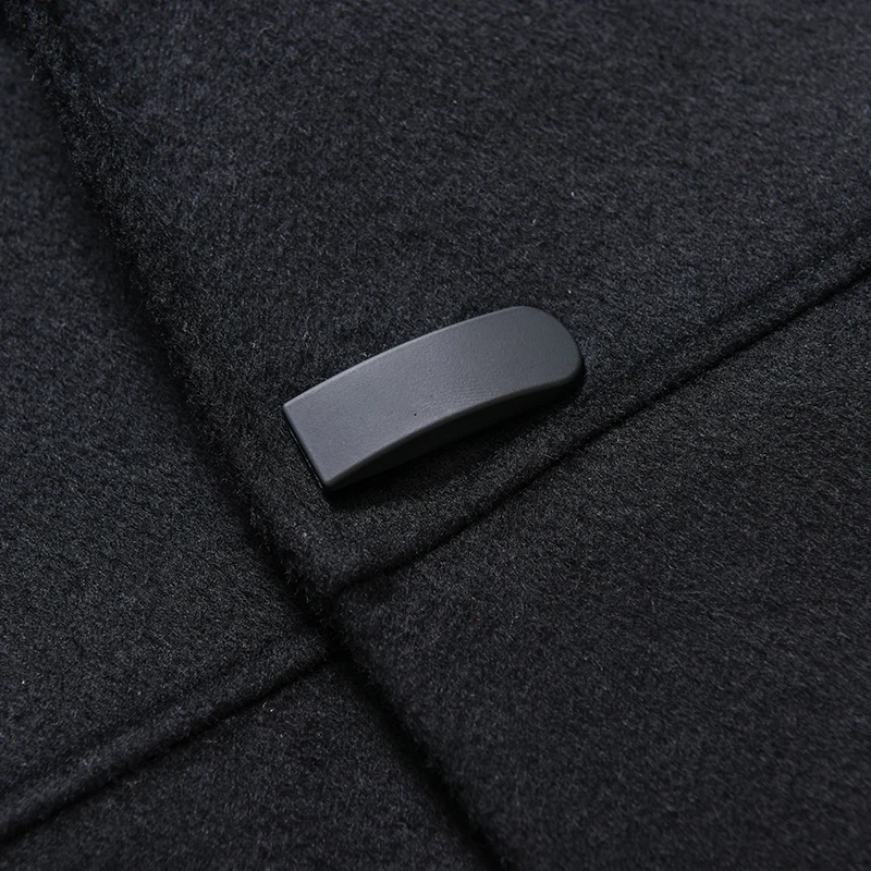 2018 Winter 100% Double Sided Wool Cashmere Overcoat Jacket Coat Men Business Casual Single Button Long Coats men's coat M-XXXL
