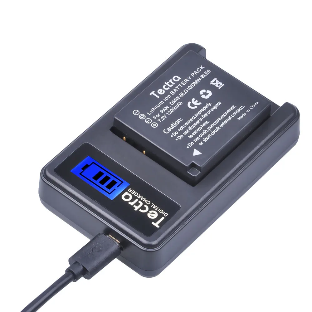 Tectra DMW BLE9 BLG10 ЖК USB зарядное устройство для Panasonic Lumix DMC GF3 GF5 GF6 GX7|charger for|lcd chargercharger