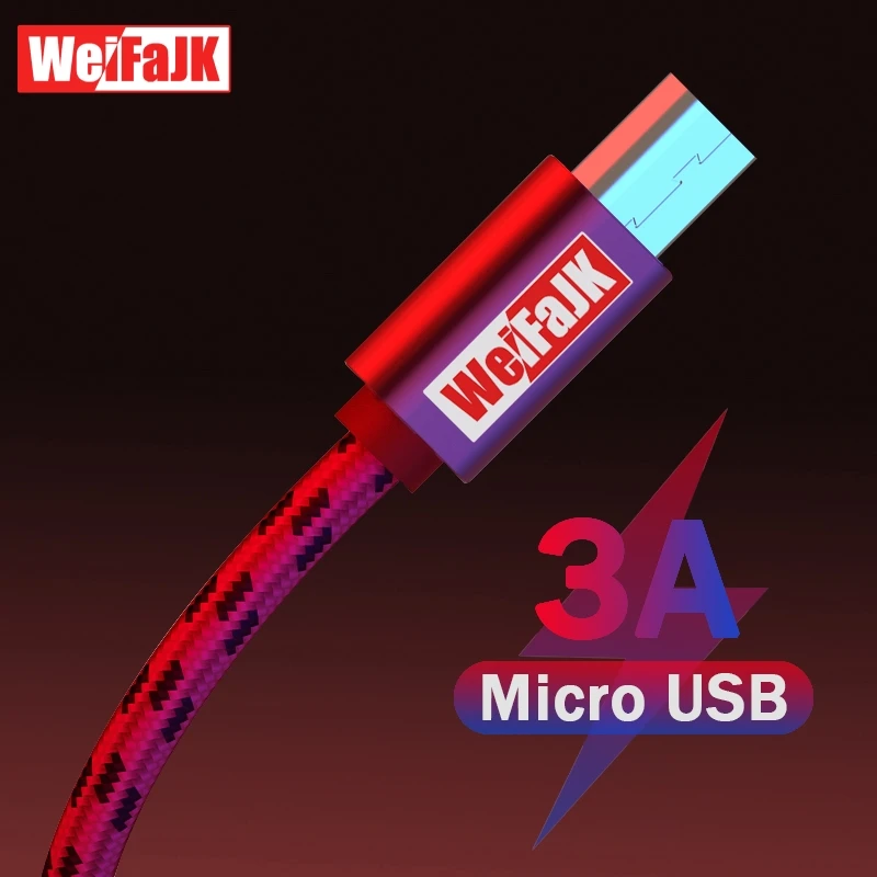 

Fast Charging Micro USB Cable 3A Microusb Charger Cord For Samsung Xiaomi Redmi Note 5 Pro Honor Android Data Cable Micro 1m 2m