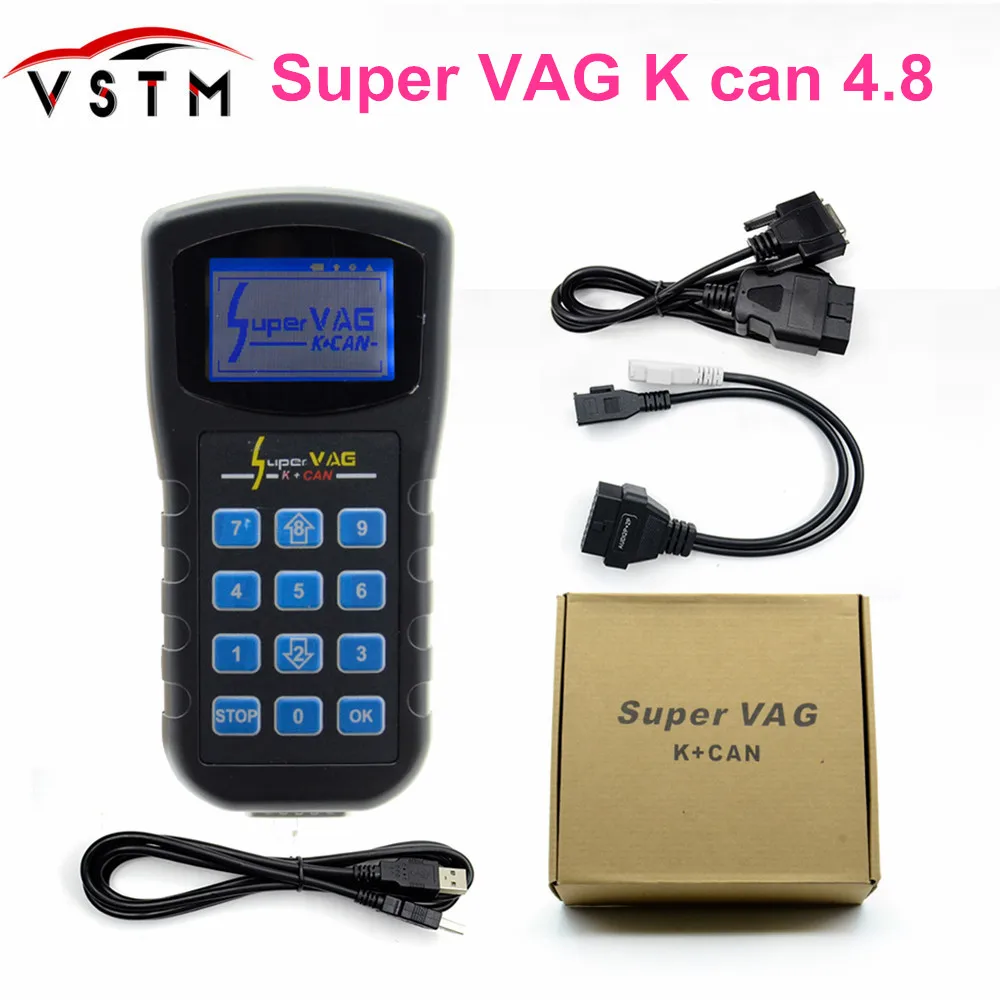 

2018 Super VAG K+CAN V4.8 Super VAG K CAN 4.8 Odometer Correction Tool Airbag Reset tool Key programmer For AUDI VW Skoda vag k