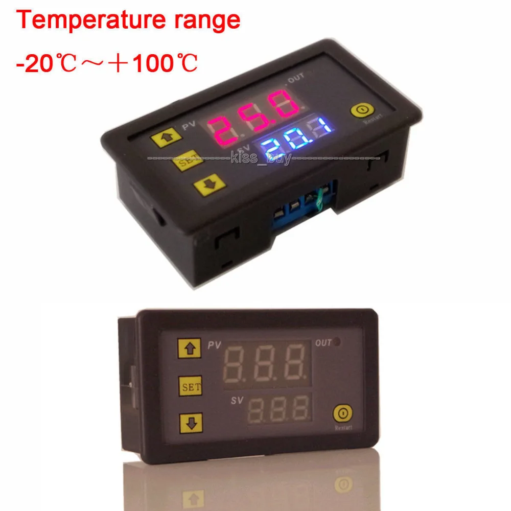DC 24V intelligent temperature controller digital LED display switch thermostat | Электронные компоненты и