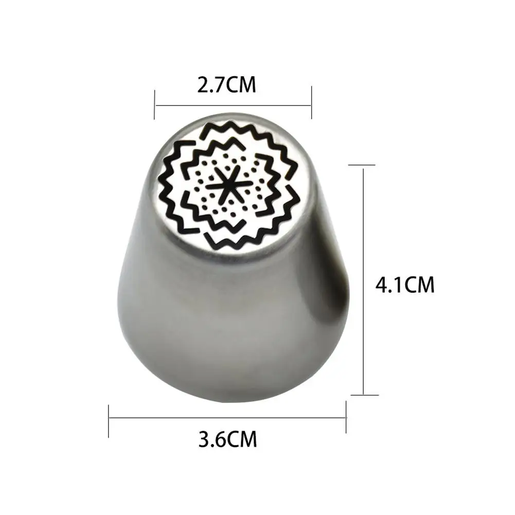 High Quality Stainless Steel Russia Style Malaysia-mounted Cake Nozzle 12-piece Set Of Flower-mounted Tools Baking Mold High Quality Stainless Steel Russia Style Malaysia-mounted Cake Nozzle 12-piece Set Of Flower-mounted Tools Baking Mold