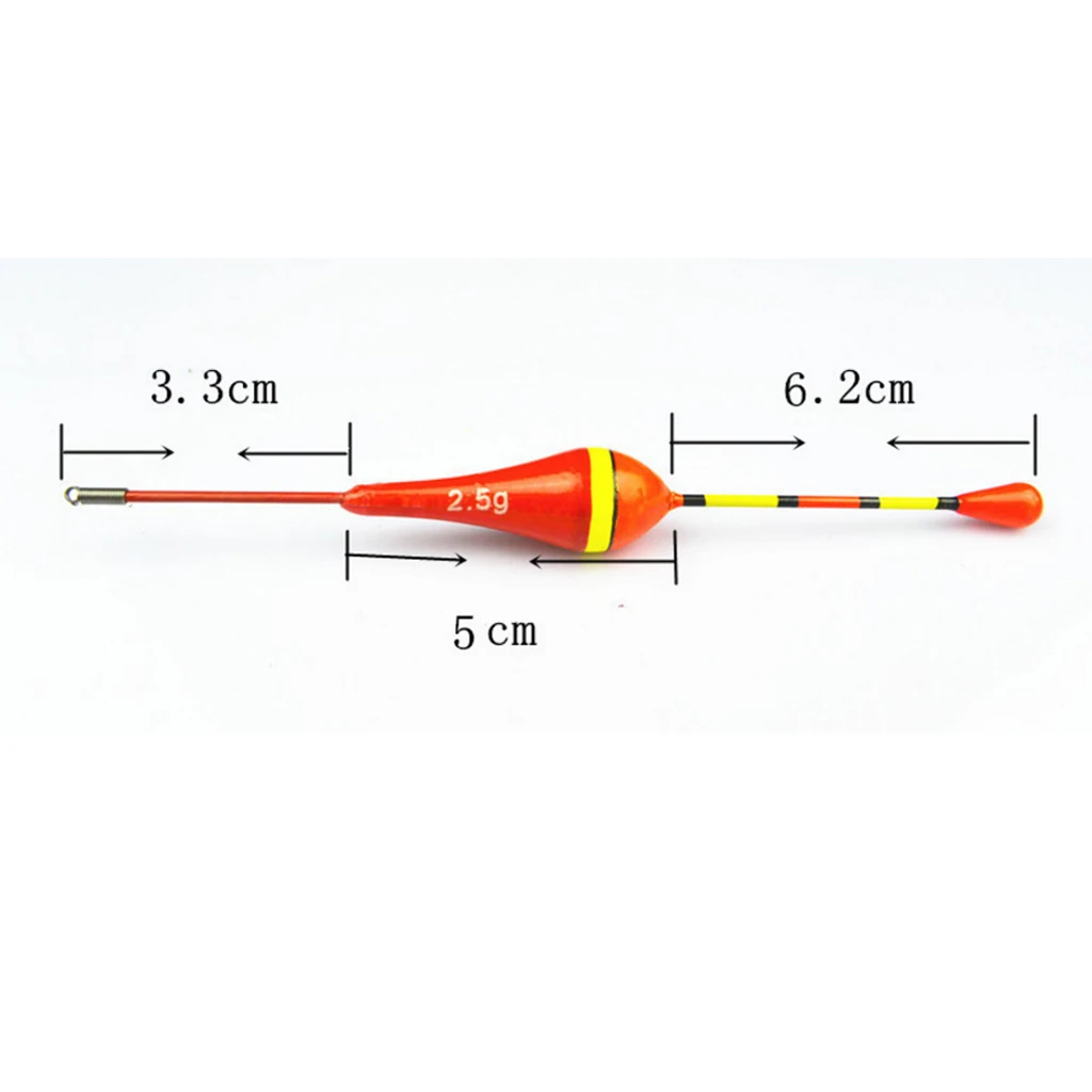 2.5g Fishing Paulownia Wood Fishing Tackle Floats Bobbers Angling Equipment 2 Color For Fish Tackle Vertical