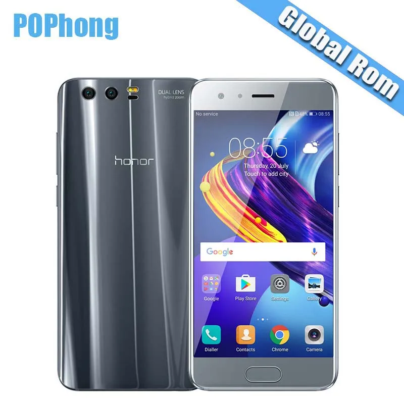 Huawei Honor 9 4GB RAM 64GB ROM 5.15 inch LTPS Screen Cell Phone ...
