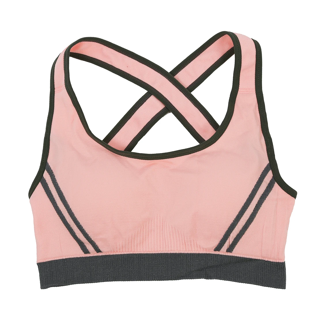 baby pink sports bra