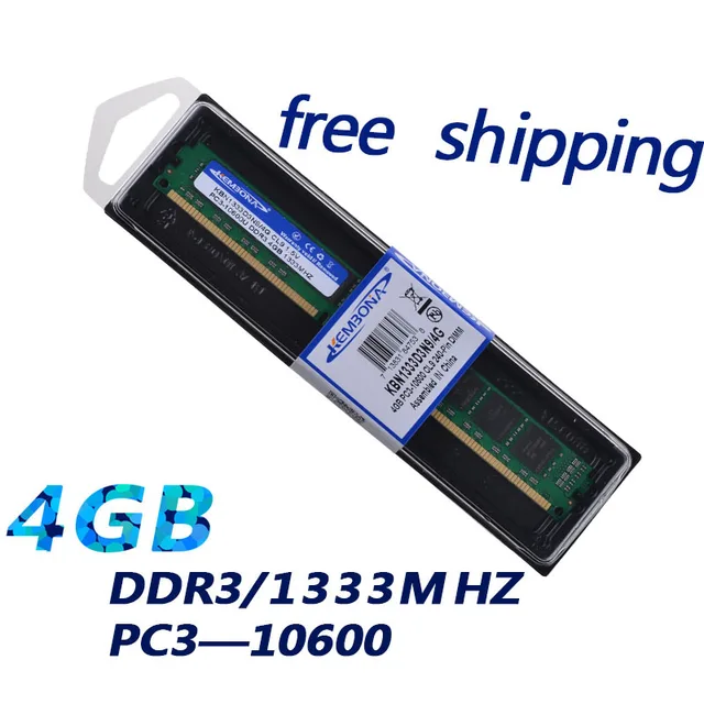 Best Offers KEMBONA Original chipset ram memory DDR3 ram Desktop DDR3 4GB 1333MHz PC3-10600 long-dimm free shipping Best Offers KEMBONA Original chipset ram memory DDR3 ram Desktop DDR3 4GB 1333MHz PC3-10600 long-dimm free shipping