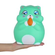 Сжимаемые игрушки мягкое мультфильм Очаровательная гигантская белка мягкий ленивый медленно поднимающийся крем ароматизированные декомпрессионные подарки Детские игрушки L0705