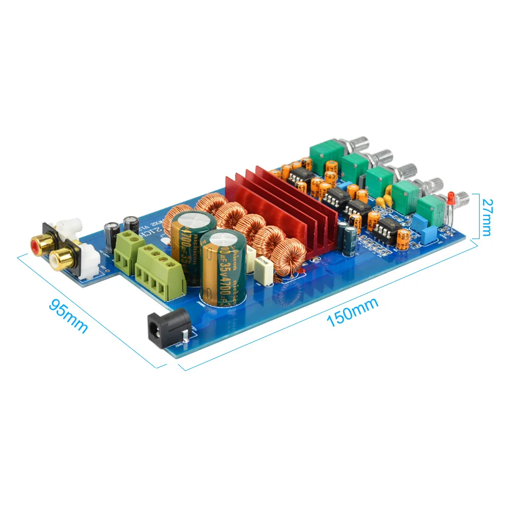 AIYIMA TPA3116 2,1 цифровой аудио усилитель доска 50 Вт* 2+ 100 Вт TPA3116D2 сабвуфер усилитель DIY звуковая система Динамик домашний кинотеатр