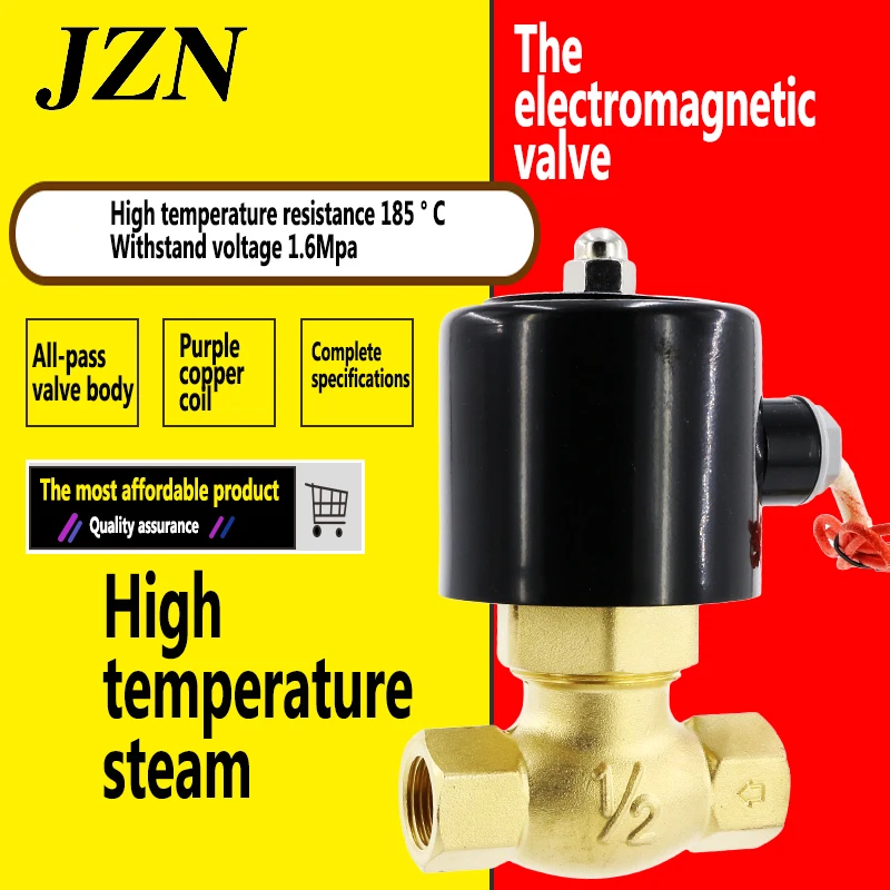 

1pcs free shipping Steam solenoid valve high temperature water valve 220V coil 24v DN15 DN20 DN25 DN32 DN40 DN50