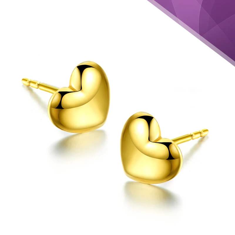 18K Pure Gold Earring Real AU 750 Solid Gold Earrings Nice Beautiful