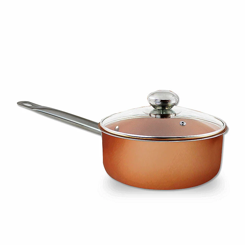 Grand Innovation copper 11 шт. ES набор посуды Жесткий анодированный со стеклянной крышкой (KGI