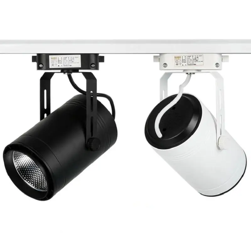 Iluminação da Trilha Loja de Roupas Lâmpada do Ponto Pista w 20 30 Janelas Showroom Exposição Holofotes Teto Trilho Led Luz Cob 15 9 15 w 20 w 30 w Loja