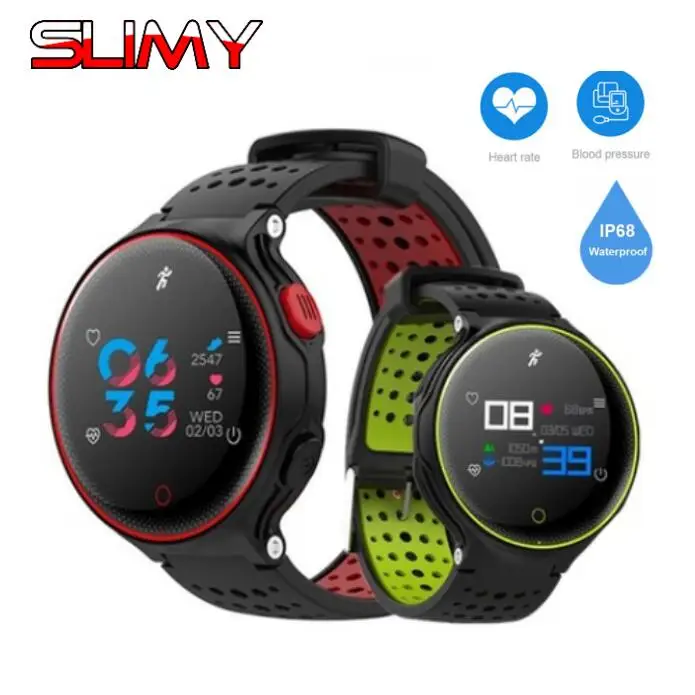 

2019 Slimy IP68 Waterproof Swimming Smart Watch for Men Women X2 Plus Sports Smartwatch With Heart Rate Blood Pressure Monitor