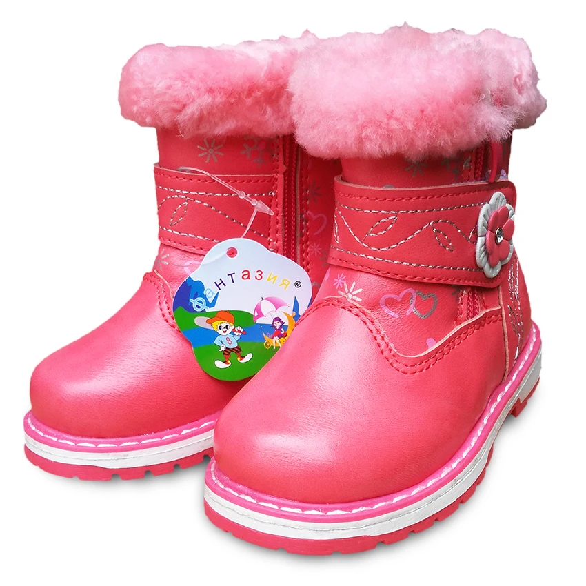 HOT SALE 1pair Winter Leather font b Children b font font b Boots b font Brand