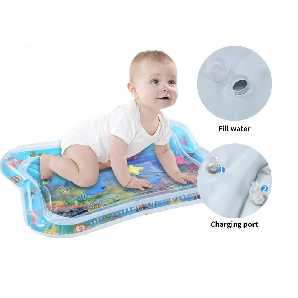 Creative Dual Use Baby Water Play Mat Toy Baby Inflatable Patted Pad Water Cushion Mat Toddler For Baby Fun Activity Play Center Creative Dual Use Baby Water Play Mat Toy Baby Inflatable Patted Pad Water Cushion Mat Toddler For Baby Fun Activity Play Center