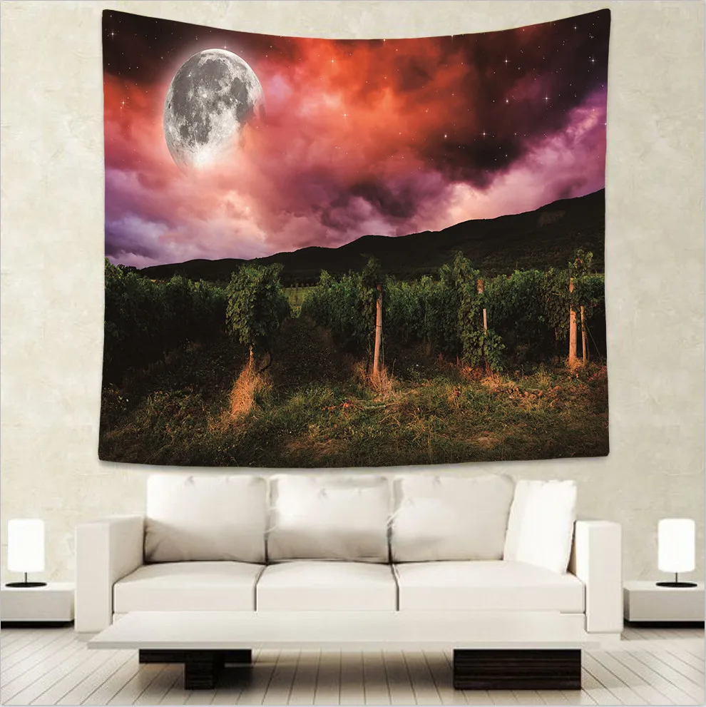 

Psychedelic galaxy Indian tapestry hippie mandala wall hanging Bohemian bedspread dorm decor tapestries for living room bedroom
