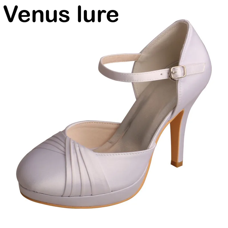 white satin pumps closed toe