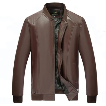 

2019 New Spring Autumn Faux Leather Motorcycle Jacket V1105-009