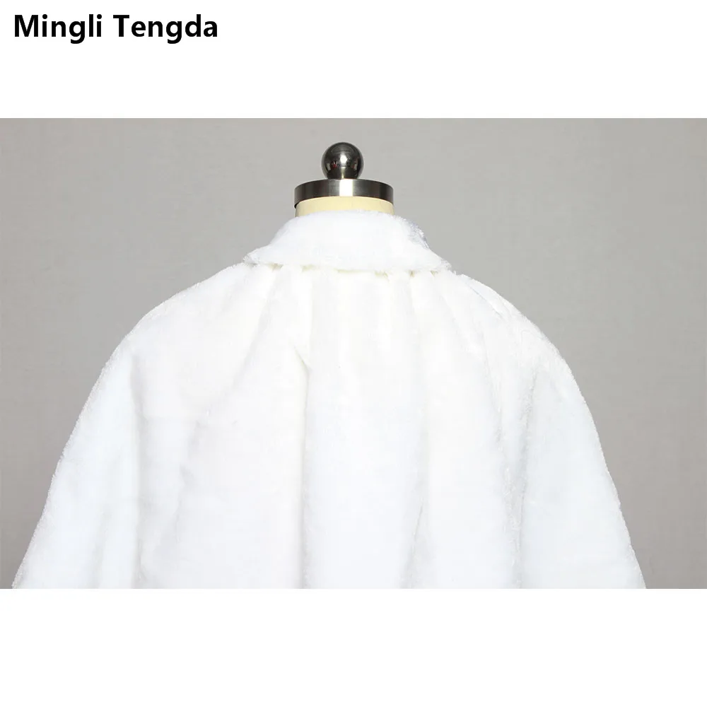 Mingli Tengda Свадебные Обёрточная бумага Болеро Элегантный Теплый искусственного меха для свадьбы Вечеринка Пром пальто куртки Люкс пальто куртки аксессуары