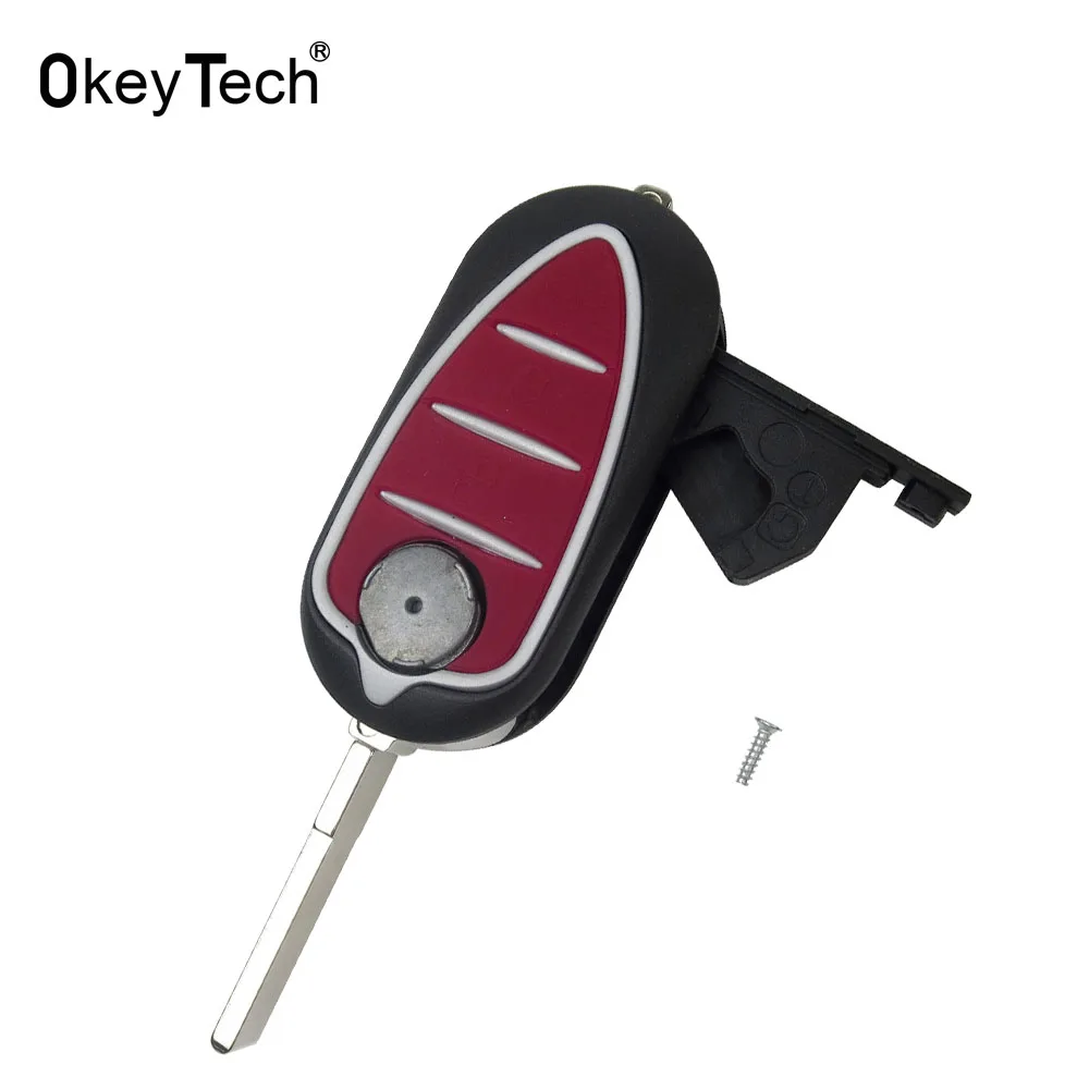 OkeyTech складной чехол книжка 3 кнопки дистанционного ключа автомобиля в виде