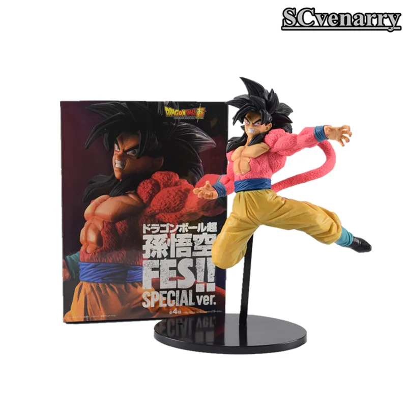 20 см fe Супер Saiyan 4 Сон Гоку фигурку игрушки ПВХ коллекционные Dragon Ball модель