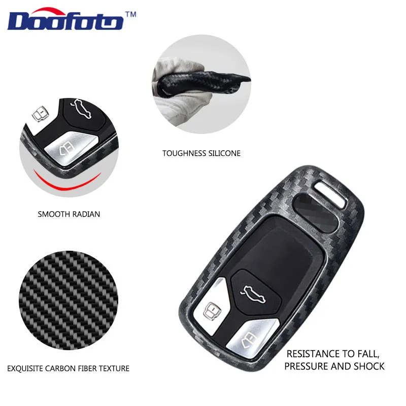 Carbon fiber key cover for AUDI (2)