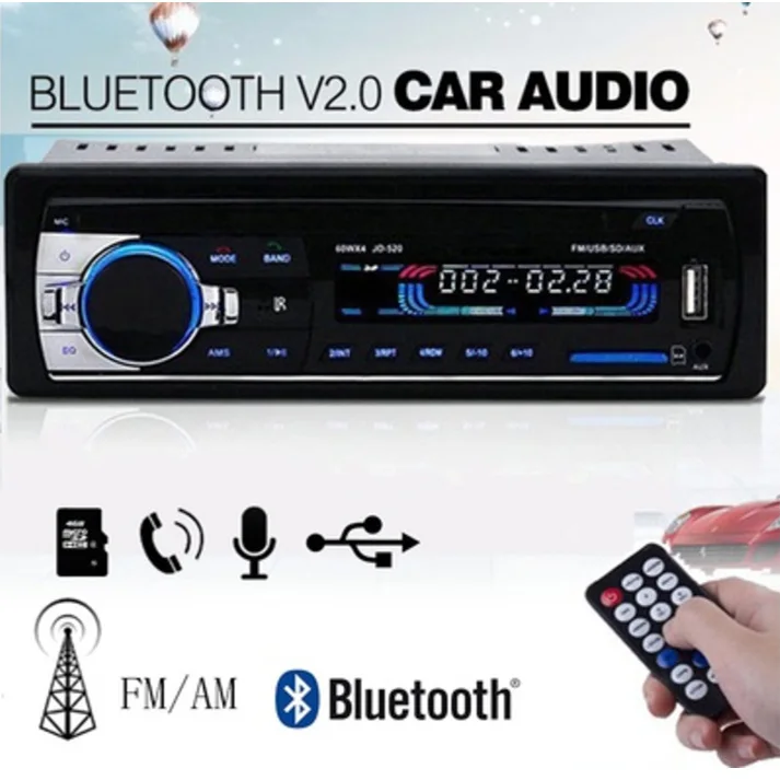 3 дюймовый ЖК-монитор Радиоуправляемый автомобильный Радио Bluetooth 2,0 MP3 аудио плеер JSD-520