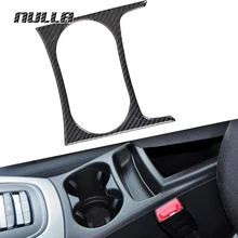 NULLA Carbon Fiber Interior Front Water Cup Holder Cover Decoration Accessories Sticker for AUDI Q5 2010 2011 2013 2015 2016