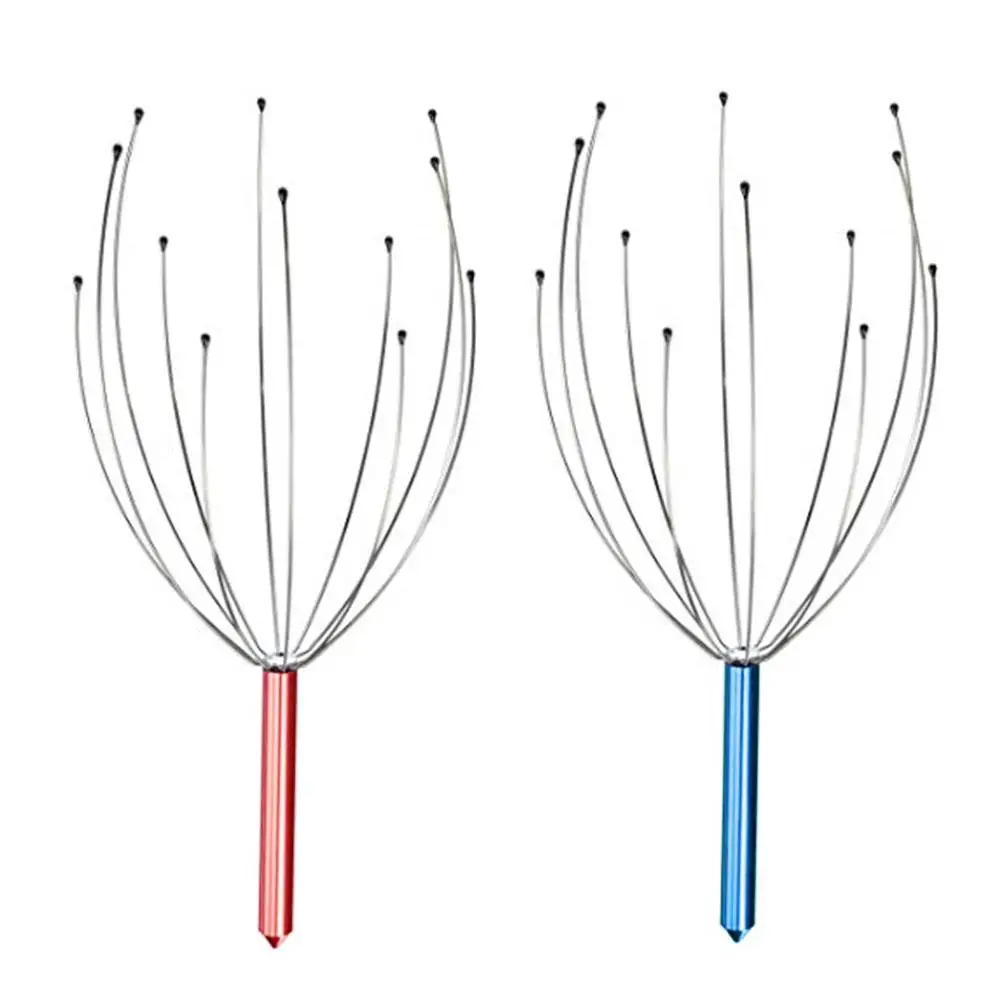 2 шт нержавеющей коготь тела осьминог для головы и шеи оборудование снятия стресса Расслабляющий массаж для снятия боли уход за головой стресс Tens