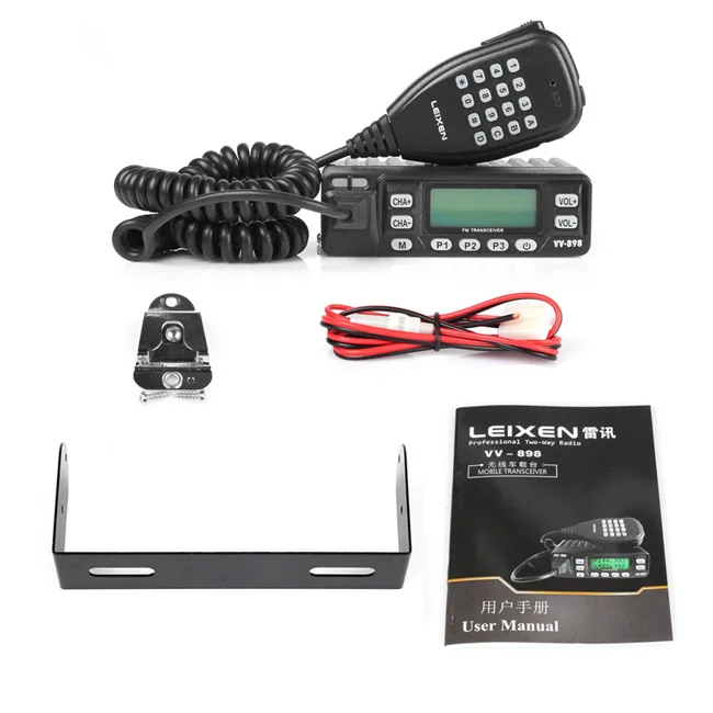 LEIXEN телефон двухдиапазонный VHF/UHF 136 174/400 470 МГц комплект 10 Вт автомобильный