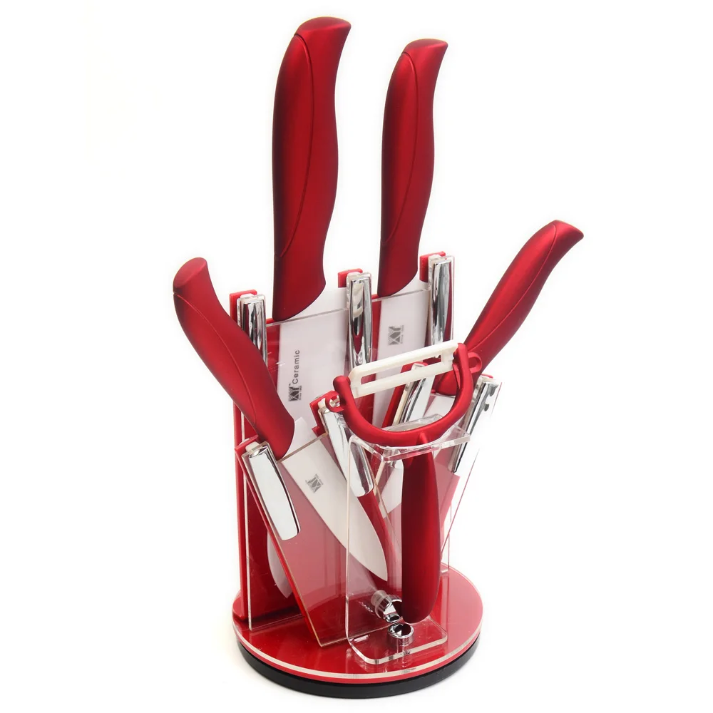 Hot Sales 3" 4" 5" 6" Ceramic Knives+ Peeler+ Kitchen Knife Stand Kitchen Accessories XYJ