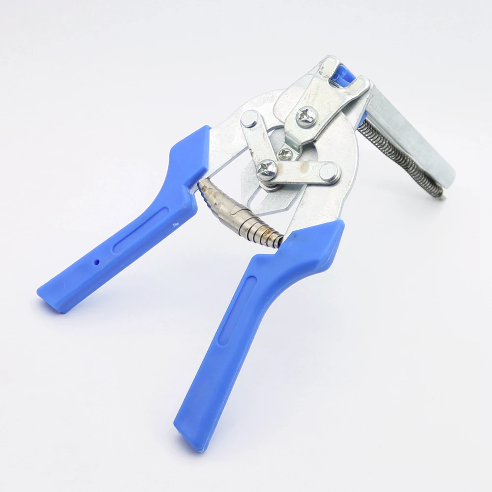 1Pc Hog Ring Plier with 600 Pcs M-Clip Staples Mesh Cage Wire Fencing Tools