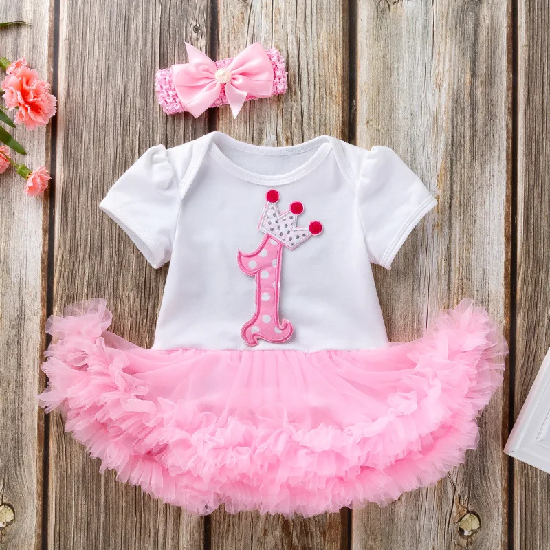 «Микки Маус» костюм с юбкой-пачкой; платье для маленьких девочек платья "Корона" принцессы вечерние бантом торжественное платье 1 год, платье для девочек на день рождения Одежда для детей младшего возраста