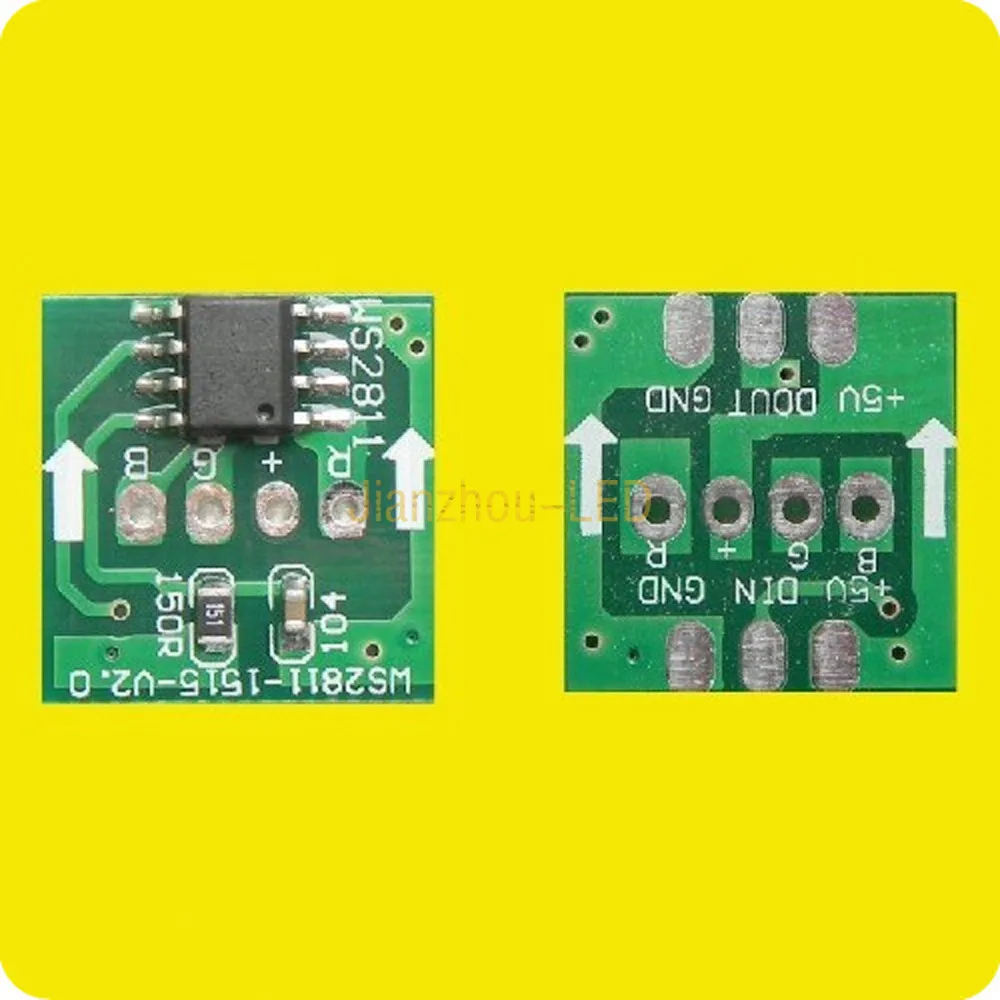 500x Mini Order 15mm WS2811 Circuit Board PCB Square for 500x Mini Order 15mm WS2811 Circuit Board PCB Square for