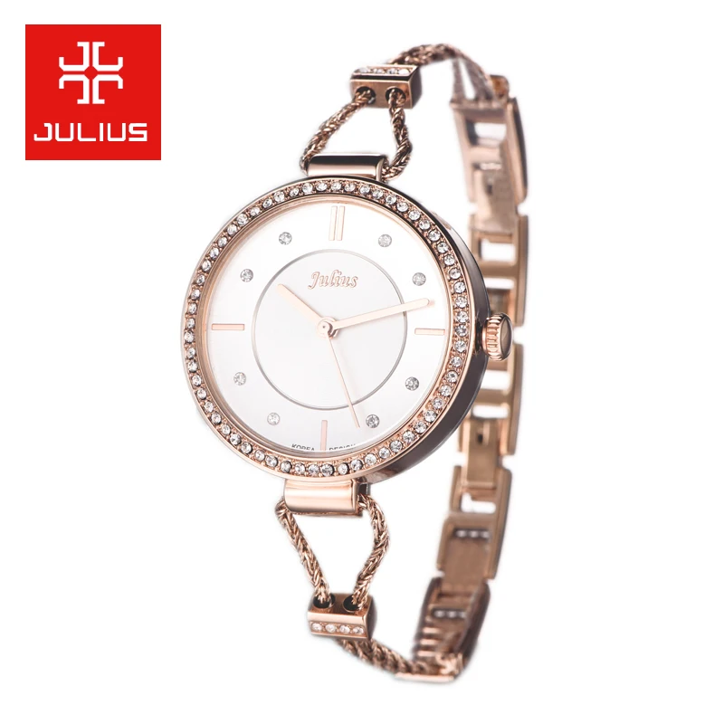 New Julius Lady Women s Wrist Watch Quartz Hours Best Fashion Dress Jewelry Rope Bracelet Office