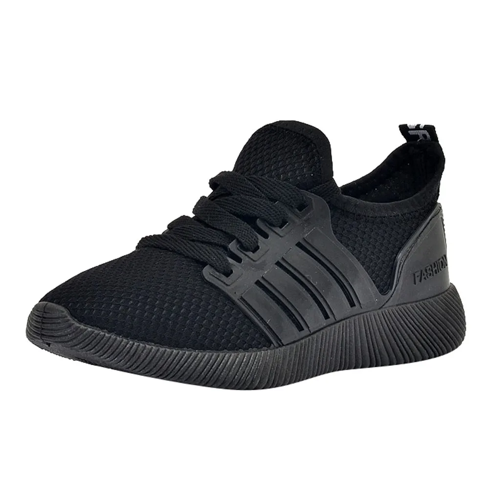 

SAGACE 2019 men's shoes couple models large size breathable mesh training new solid color comfortable casual sports shoes