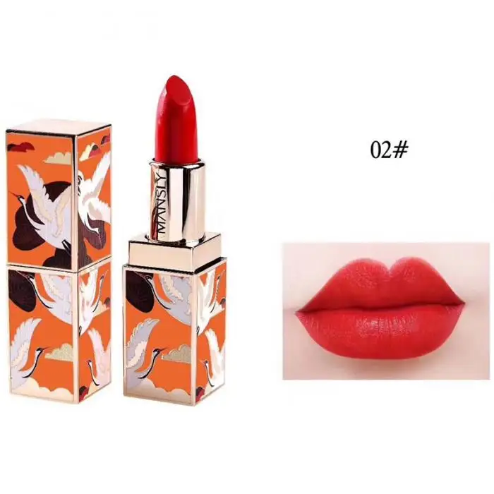 1 Pcs Forbidden City Lipstick Chinese Style Long Lasting Moisturizing for Women Lady 669