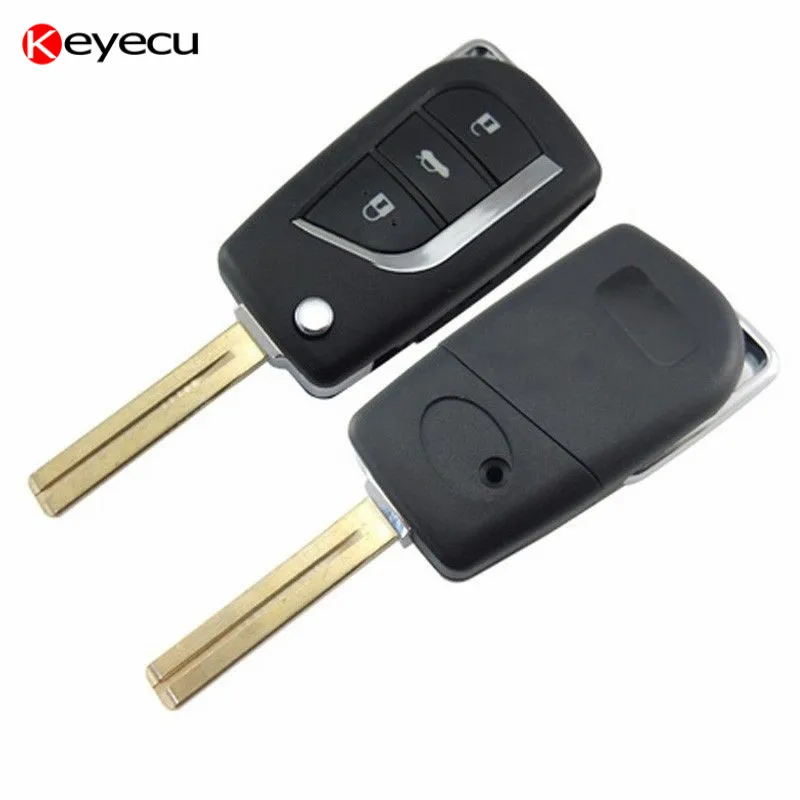 Keyecu-High-Quality-Replacement-Modified-Folding-Flip-Remote-Key-Shell-Case-Fob-3-Button-for-Toyota (2)