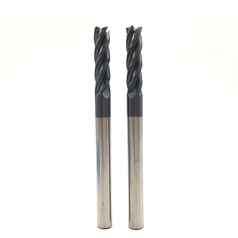 5 шт HRC50 4flute 12 мм твердосплавные Endmill 75 мм 100 мм длинный конец мельница Стандартный Длина боковое фрезерование долбежные профилирования