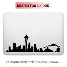 Seattle Skyline Decal Laptop Sticker for Apple Macbook Pro Air Retina Touch Bar 11 12 13 15 inch Mac HP Acer Surface Book Skin