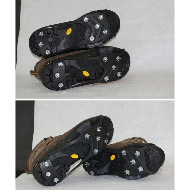 Зимние уличные универсальные зажимы для обуви с шипами для снега, скалолазания, кемпинга, нескользящая обувь, защитная крышка