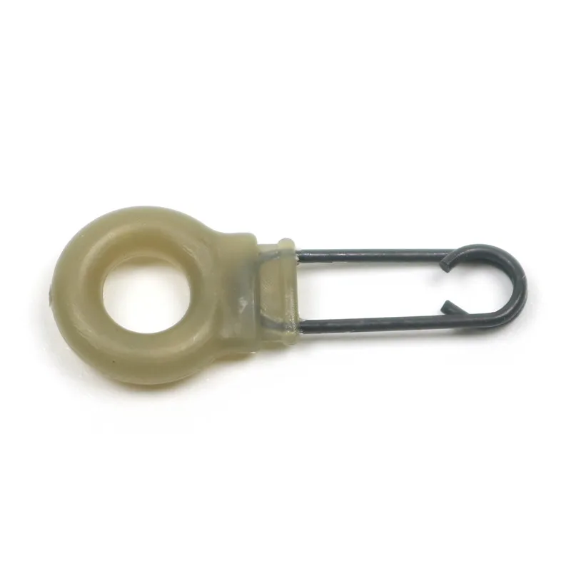 

20PCS Carp Fishing Connectors Terminal Tackle Plastic Ring Quick Change Kwick Links Swivels Snap Clip Matt Black