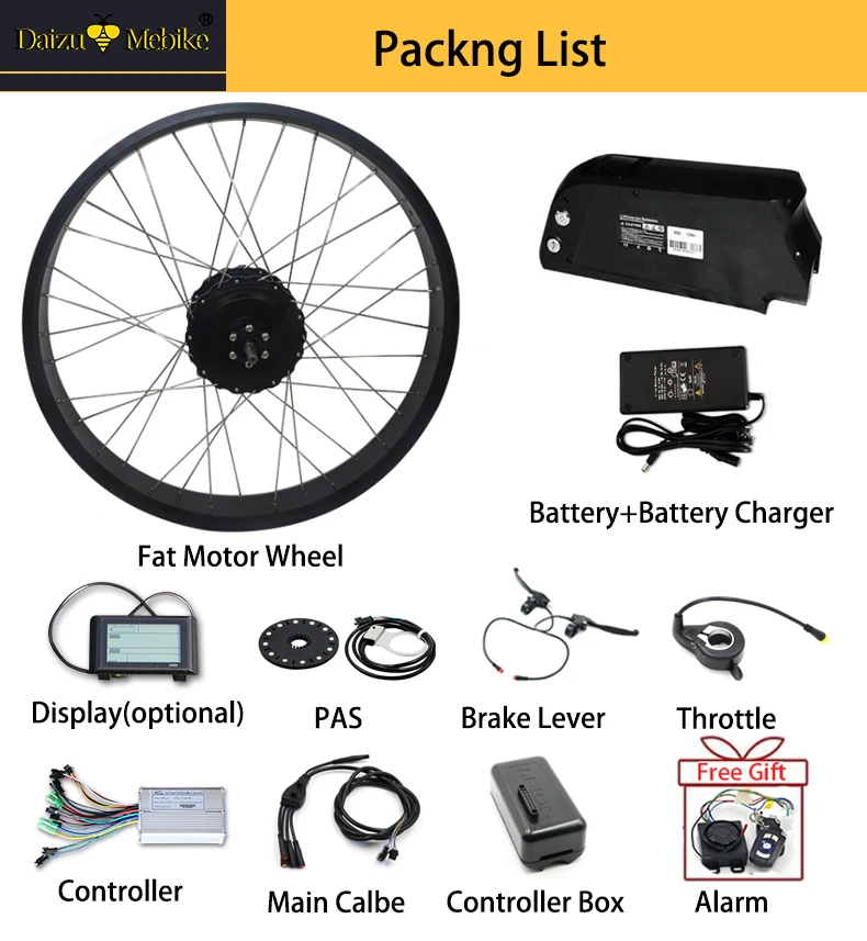 electric bike kit with battery and charger